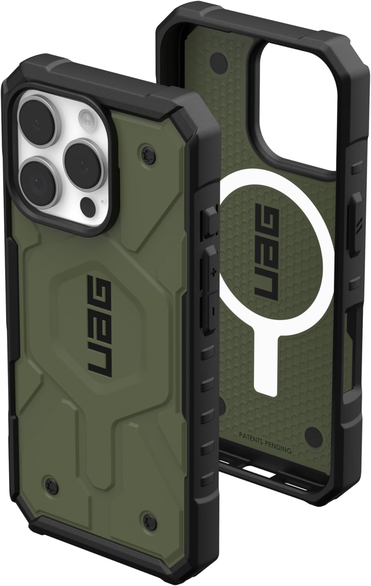 URBAN ARMOR GEARUAG Designed for iPhone 16 Pro Case 6.3" Pathfinder - Compatible with MagSafe Charging Rugged Shockproof Anti-Slip Military Grade Protective Cover, Olive Drab