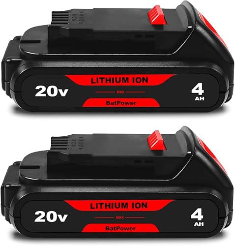 Miniatura 1 de BatPower Paquete de 2 baterías compactas de 20 V 4.0 Ah DCB240 de repuesto para Dewalt 20 V 4 Ah DCB240-2 3Ah DCB230-2 2Ah DCB203-2 1.5Ah DCB201-2,