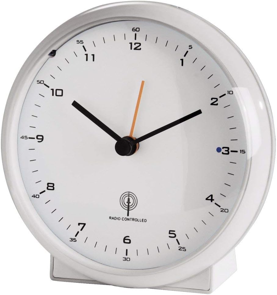 Hama Elegance Pro 00113979 RadioControlled Alarm Clock White BigaMart