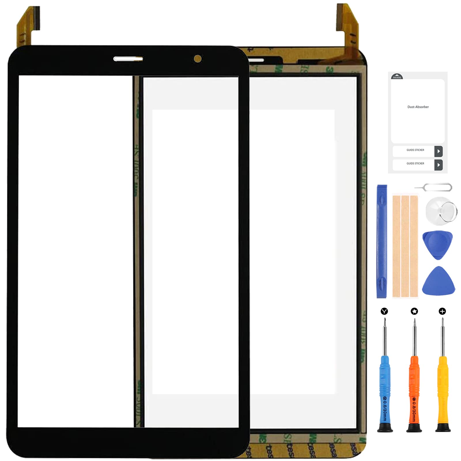 New For Sky Devices Elite Octax Screen Replacement 8 inch For Sky Devices Elite Octax Tablet PC Touch Screen Digitizer Panel Sensor Glass Lens Full Repair Parts Kit with Tools