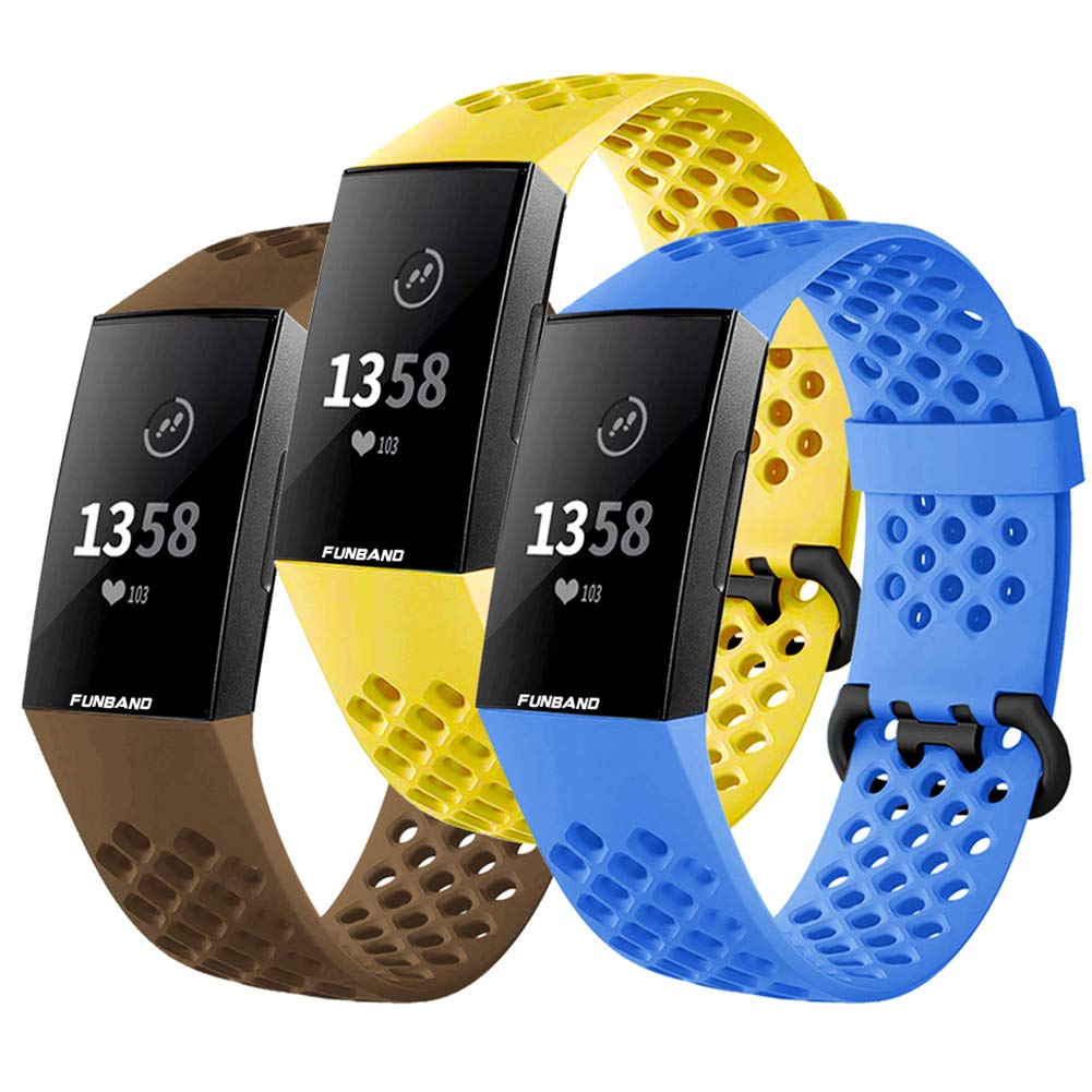FunBand Fitbit Charge 3/Charge 4 Correa, Edición Especial Soft Silicona Deportes Recambio de Pulseras Ajustable Reemplazo Accesorios para Reloj Fitbit Charge 3/Charge 4 — view 22