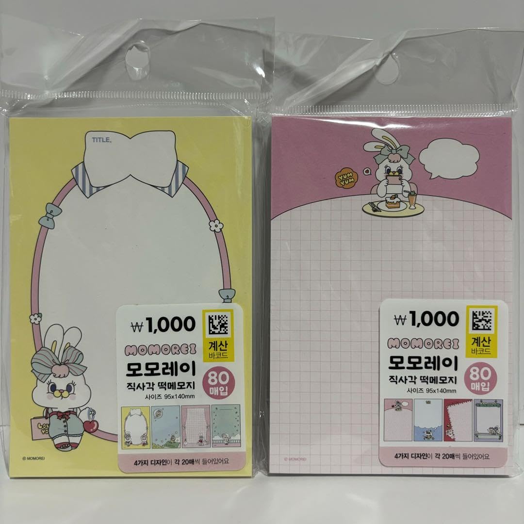 Amazon.co.jp: 韓国ダイソーモモレイ MOMOREI メモ帳 メモパッド