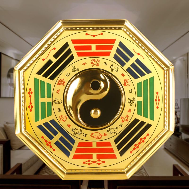 Amazon.com: Jefuzh 桃木虎头八卦镜Traditional Chinese Feng Shui