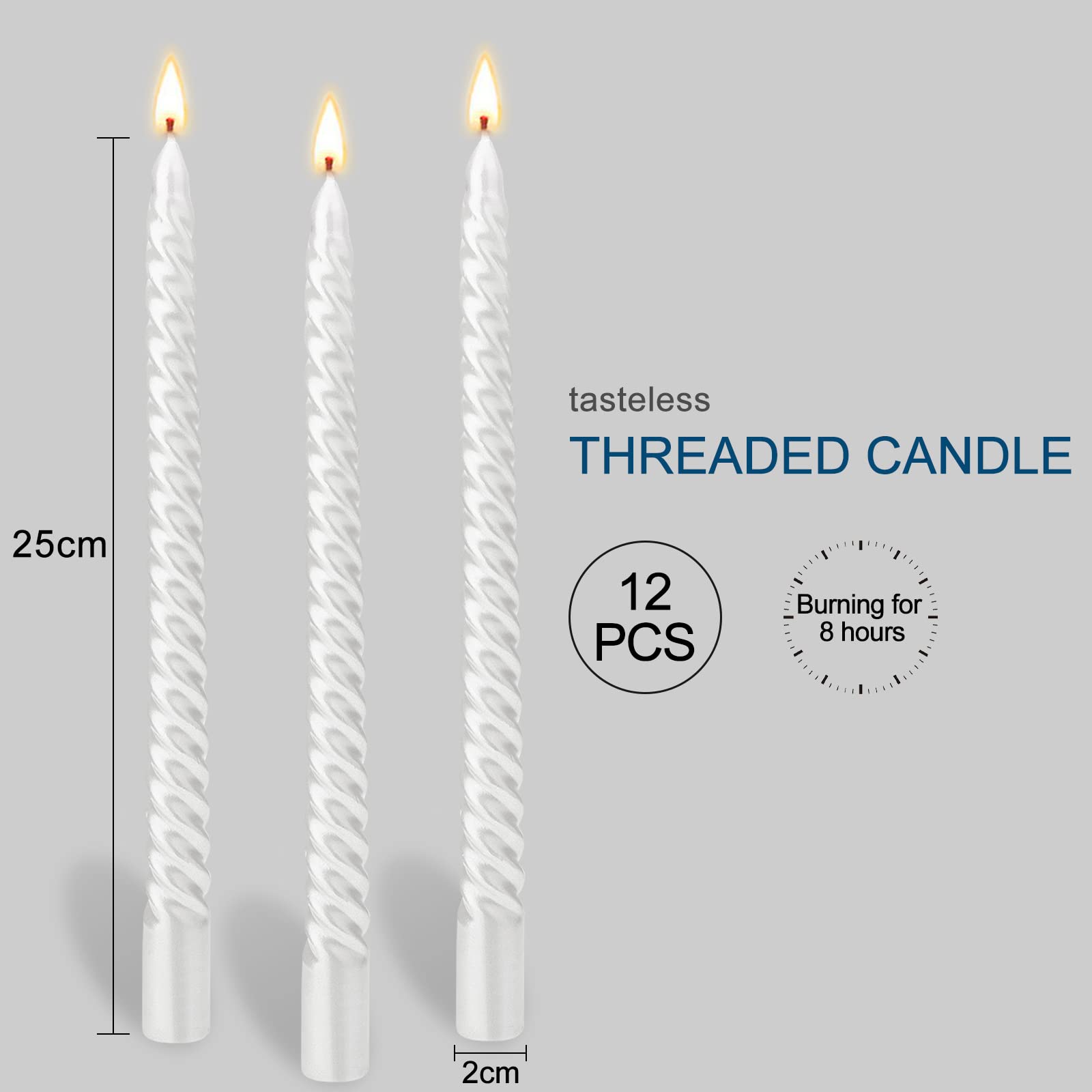 Leuchterkerzen 25cm 14er Set - Spitzkerzen Rot Für Tischdeko