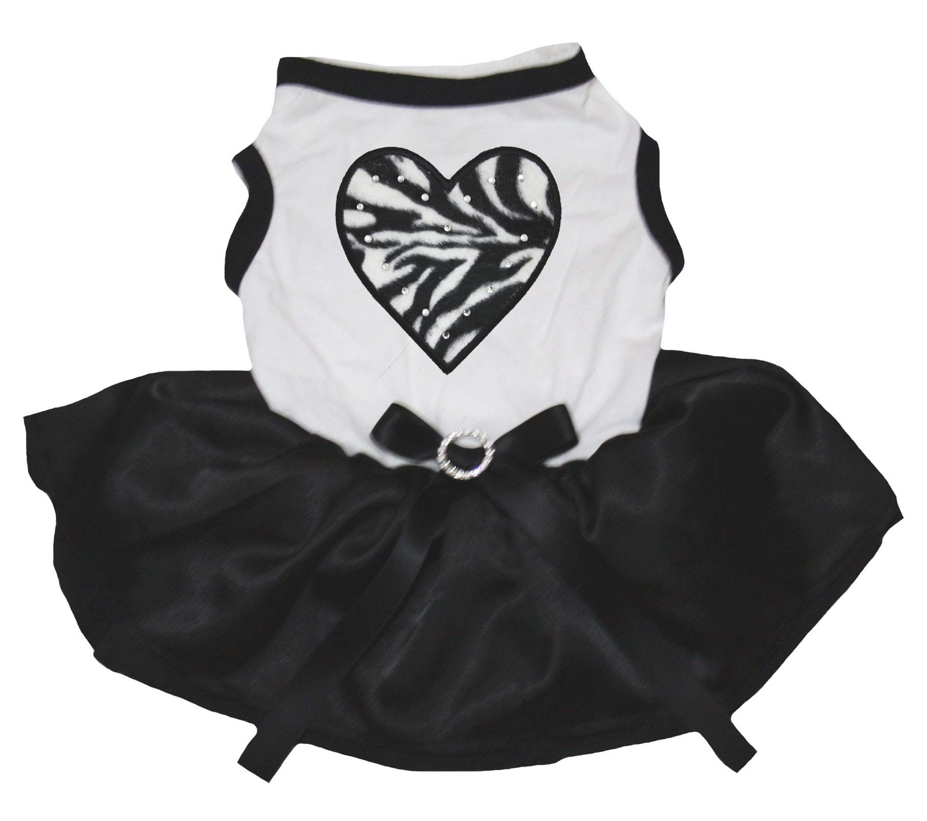 Robe pour chien grand format XXXL vêtement bicolore Zebra Heart