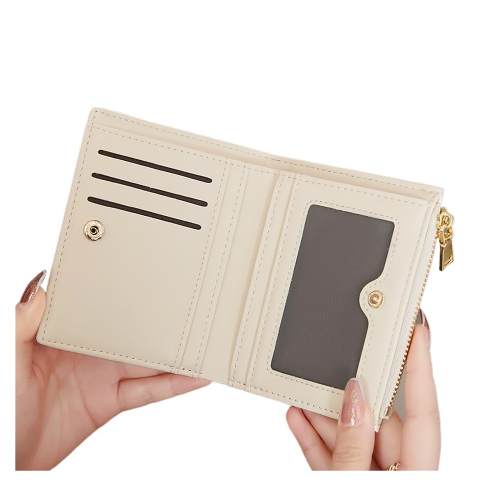 Coin Purse Frauen Kurze Brieftasche krokodil weiche Haut geldbörse Karte Tasche Multi-funktionale stilvolle(Color1)