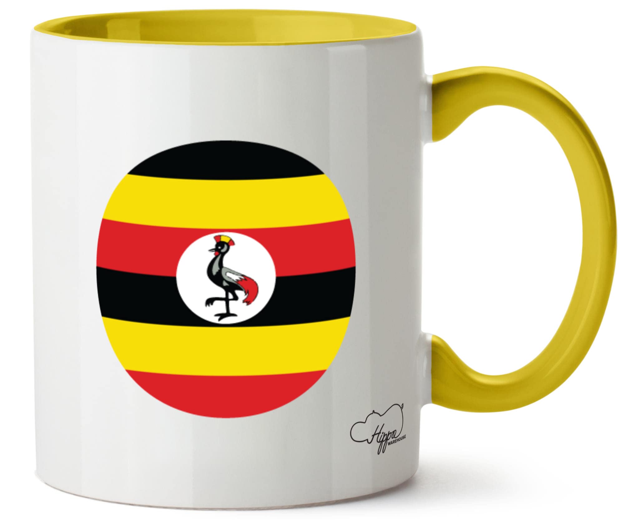 Hippowarehouse Uganda Flag Printed Mug Various Colour Options Ceramic Cup Kitchenware 11oz