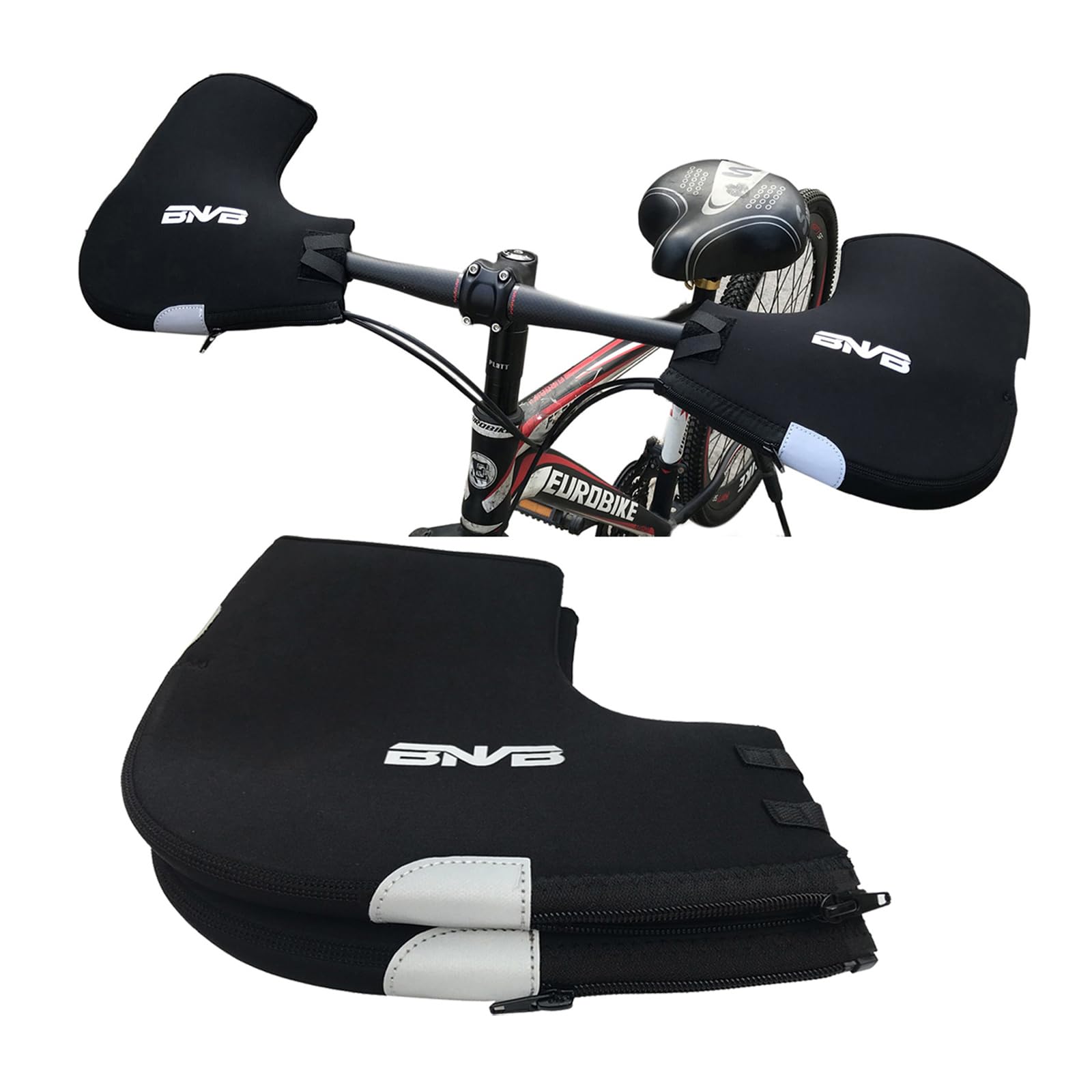 Bike Handlebar Mitts Mountain Bike Cold Weather Bar Mittens Gloves Windproof Cold Proof MTB Hand Warmer Covers