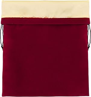 Segbeauty Blow Dryer Bag, Hair Dryer Storage Bag, 11.8x15.7 inches Satin Lined Storage Bags with Drawstring Wine Red Velvet Pouch Bag Travel Organizer for Diffuser, Straighteners, Clothes