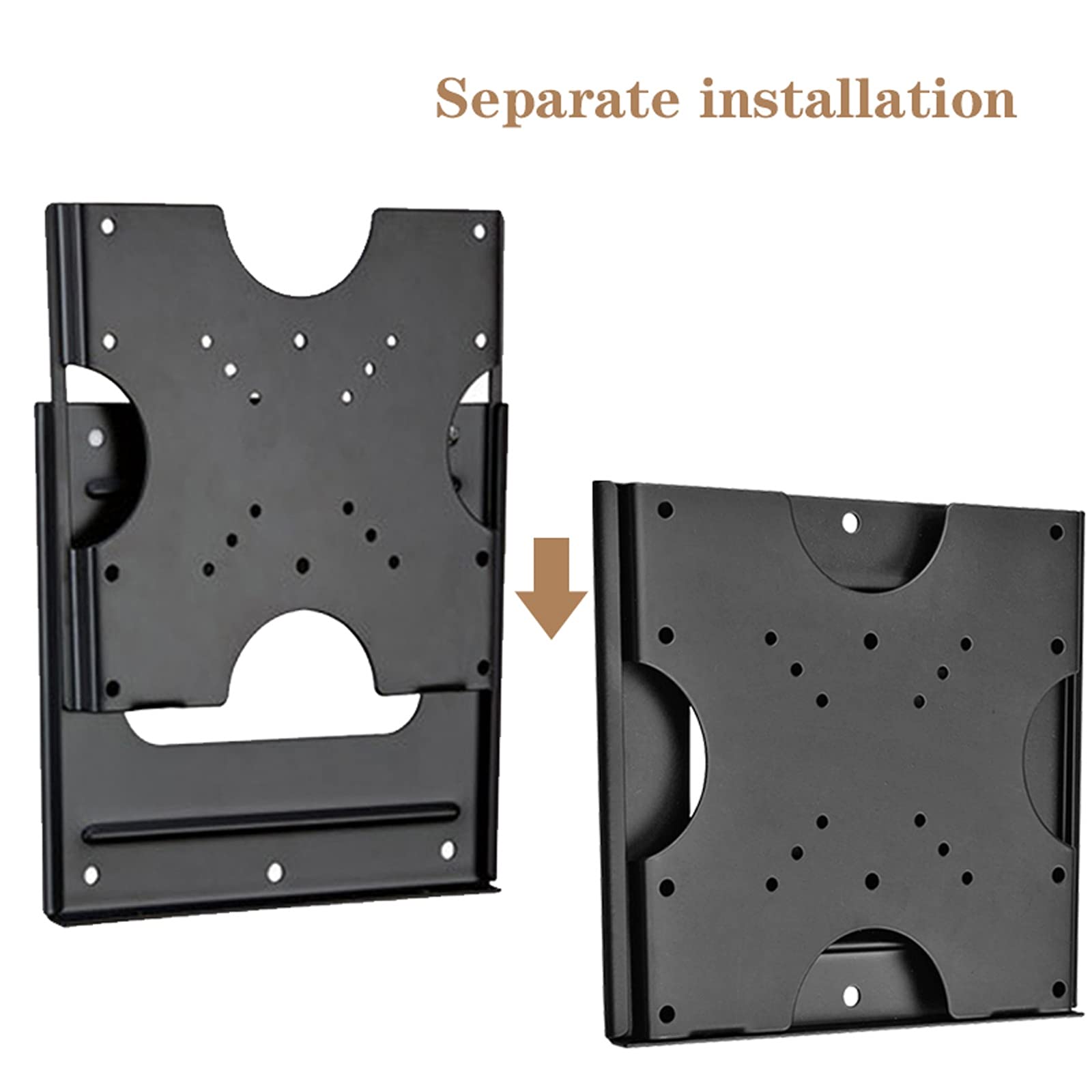 tv Stand Staffa universale per montaggio a parete a schermo piatto a basso profilo fisso Staffa di montaggio per la maggior parte dei televisori a schermo piatto da 26-42 pollici fino a VESA 200x200mm