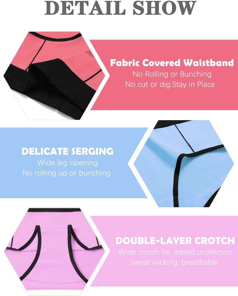 Molasus Women's Soft Cotton Briefs Ladies Mid-High Waisted Full Coverage Panties (Regular & Plus Size) - Image 4