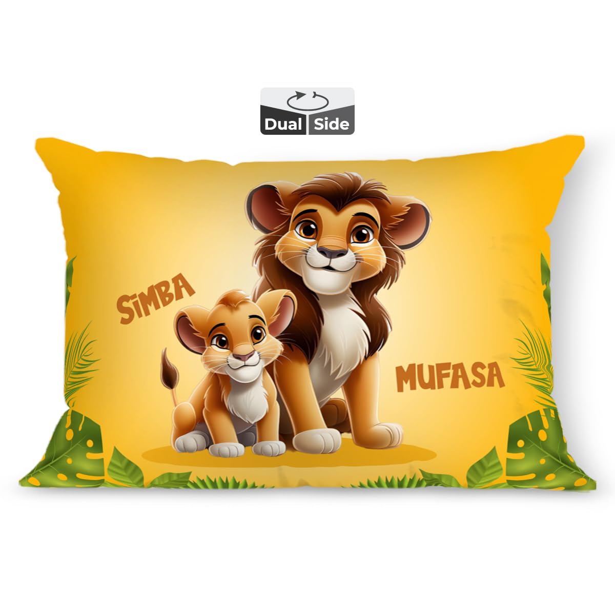 Brizberry® Kids Pillow Cushion with Super Soft Fabric | Animal & Cartoon Prints | 12x18 inches (Design 3)-image-29