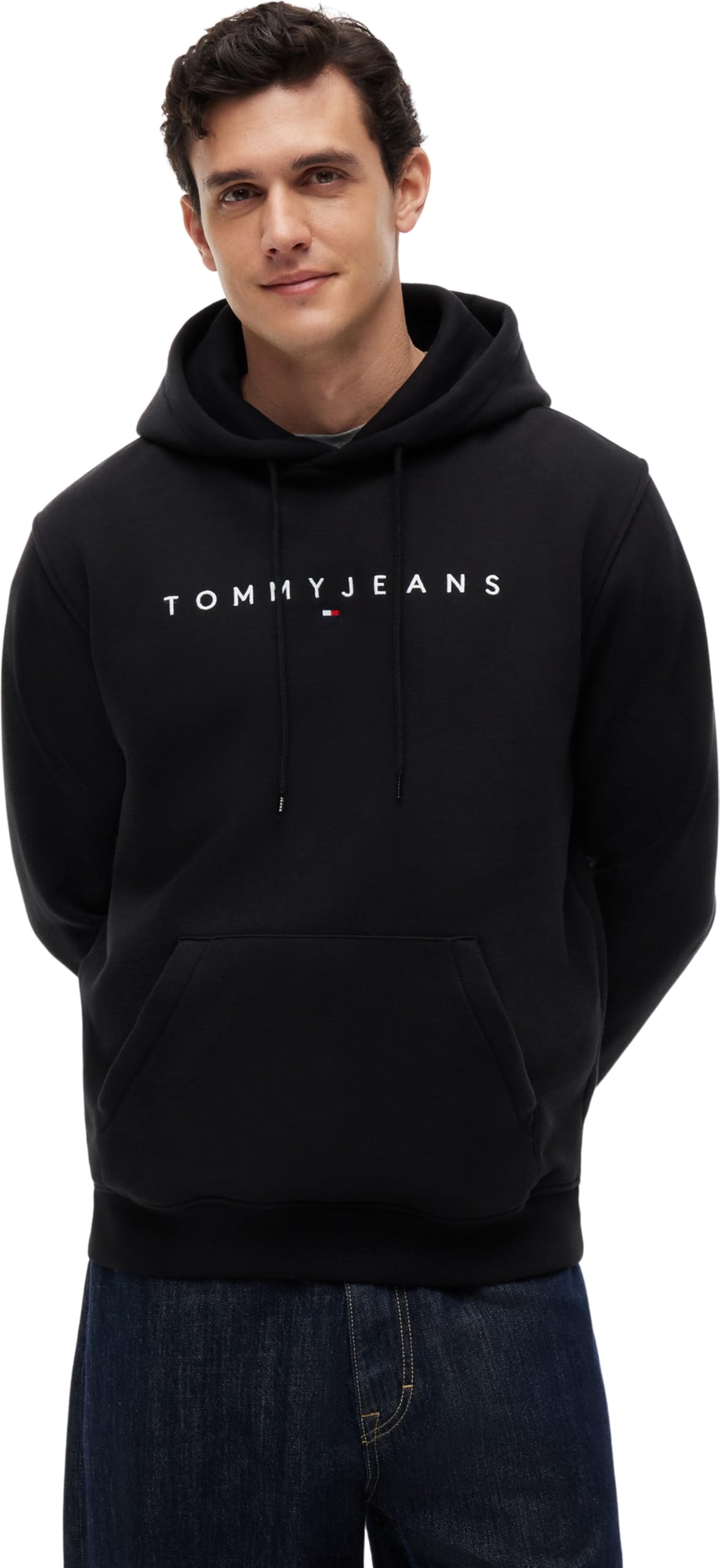 TJM REG LINEAR LOGO HOODIE EXT Sweatshirt Erkek