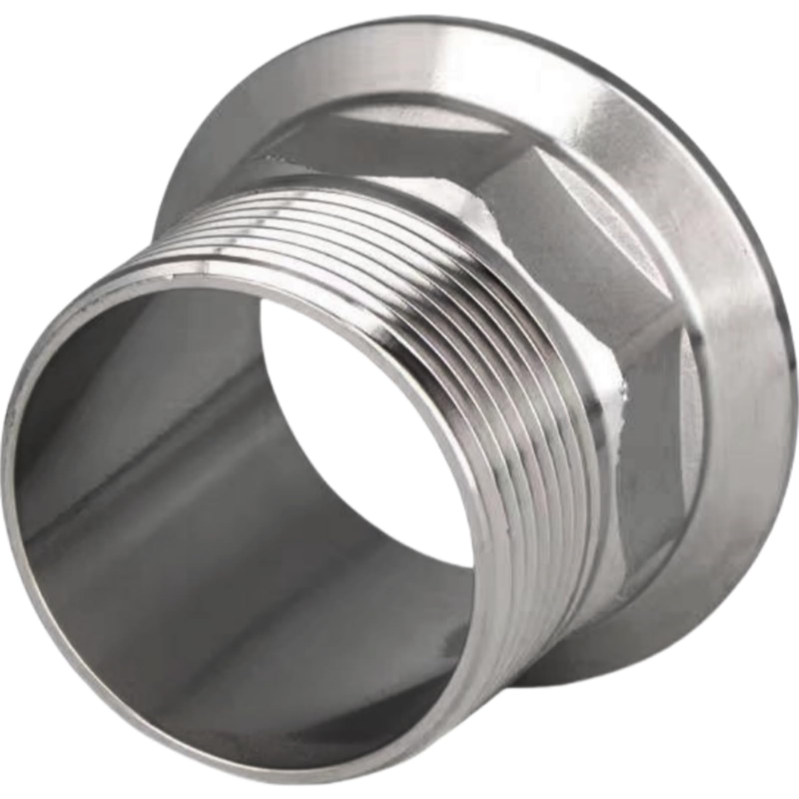 2 szt. Adapter męski NPT ze stali nierdzewnej 304 do mocowania zacisków sanitarnych - połączenie Tri-Clamp z NPT(2inchx3/4inch)