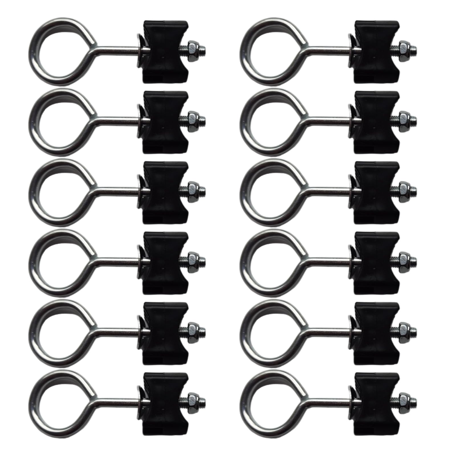 12pcs Practical Trampoline Stabilizing Bolts Easy Installion Engineered Fastening Systems for Upgrades Use Galvanized Steel Trampoline Bolts
