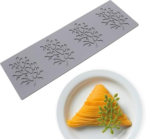 Miniatura 7 de Moldes de silicona de encaje de hojas, 5 moldes de hojas de silicona, moldes de silicona de encaje de caramelo de chocolate 3D para hornear, postre