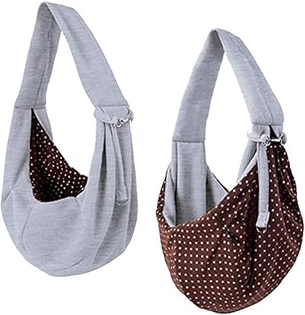 Amazon E Smile ペットスリング 抱っこ紐 飛び出し防止 リバーシブル 犬 猫 小型犬 キャリーバッグ お出かけ 斜めショルダーバッグ バッグ 抱っこ 2way仕様 グレー 水玉 E Smile イースマイル キャリーバッグ スリング 通販