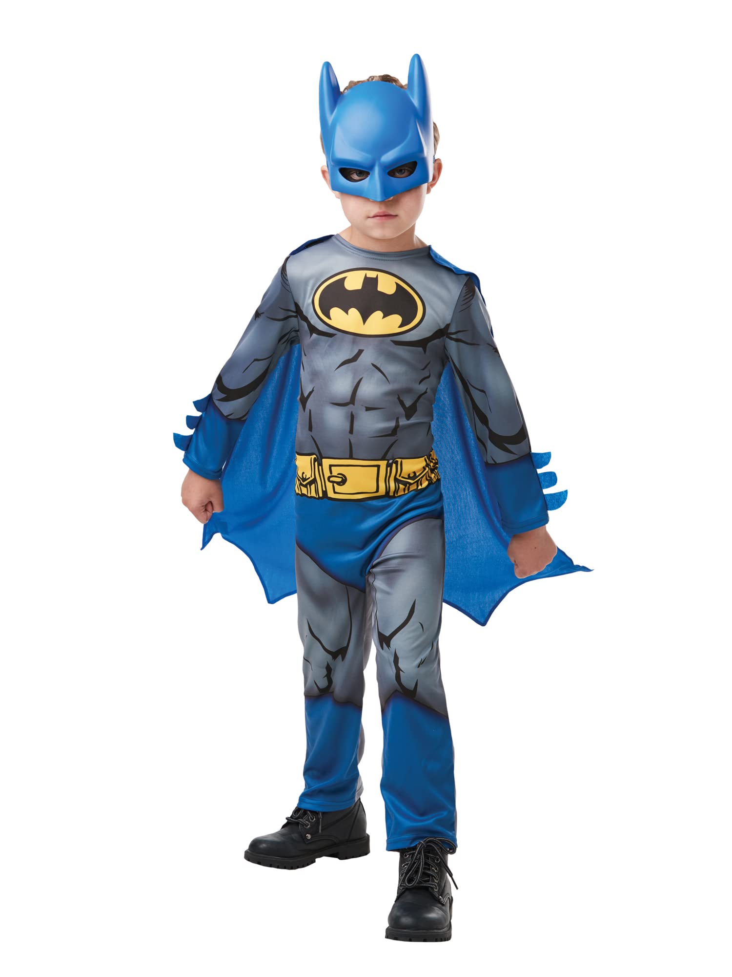 Rubie's Official DC Comics Batman Comic Book Child's Classic Costume, Superhero Fancy Dress