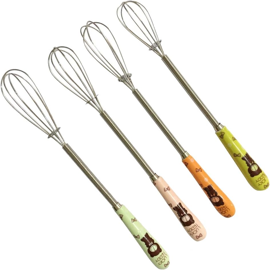 Verdental Small Whisks 7 inches Stainless Steel Handle Mini