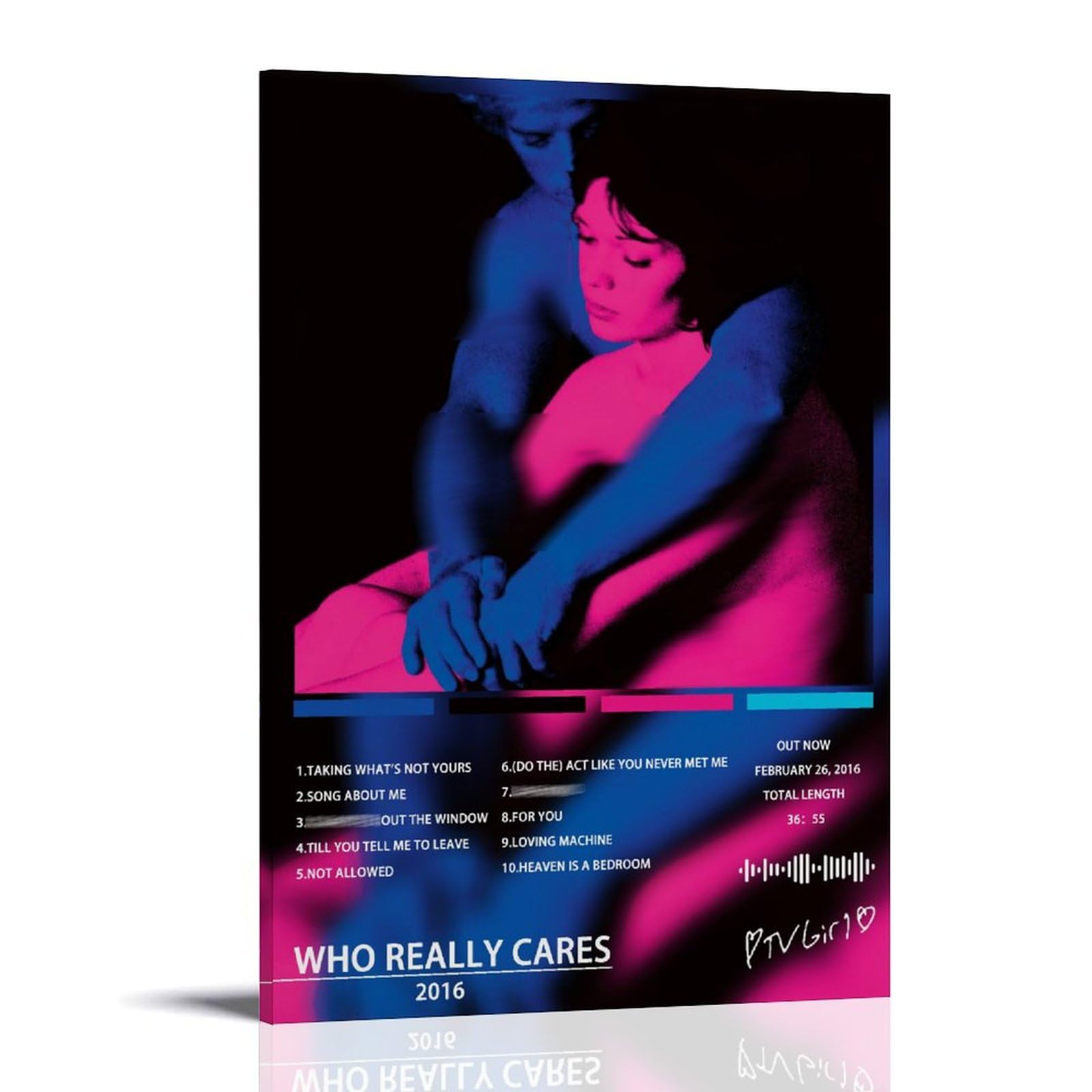 weko TV Girl Poster Who Really Cares Poster Album Cover Poster Decorative Painting Canvas Wall Posters And Art Picture Print Modern Family Bedroom Decor Posters 20x30inch(50x75cm)