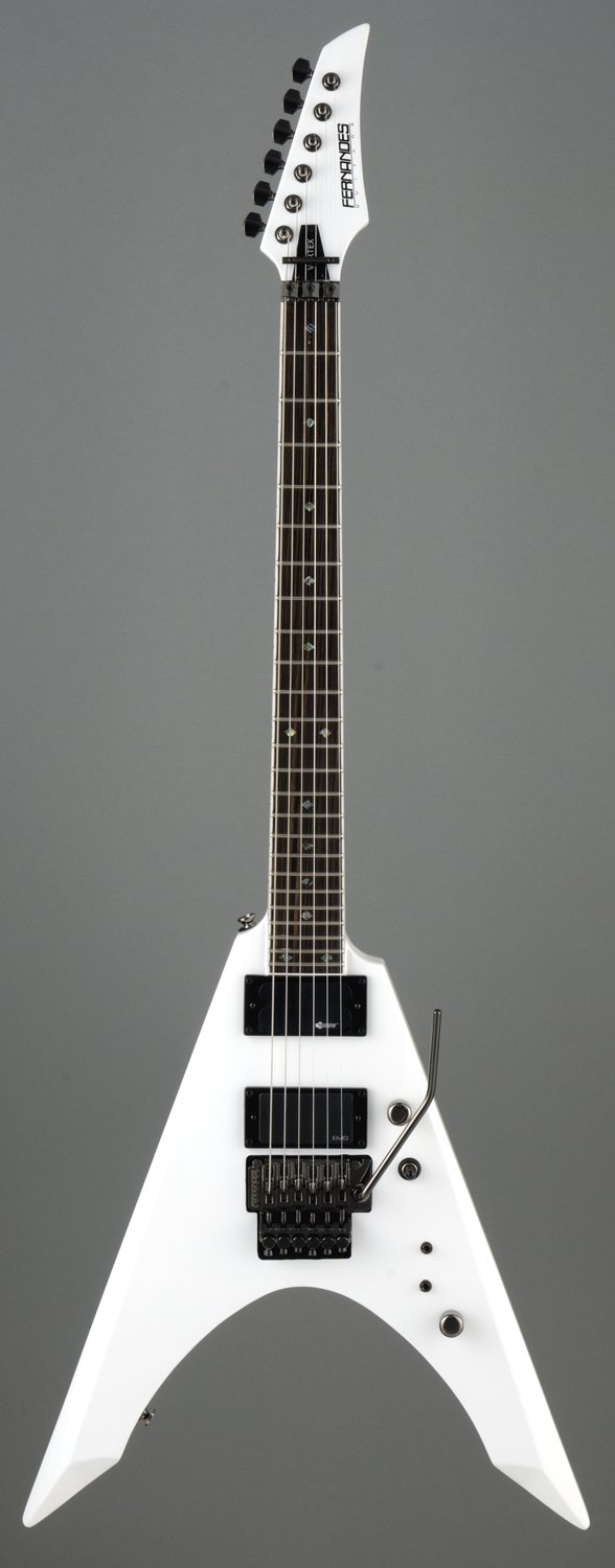 Amazon.com: Fernandes Vortex Elite Electric Guitar - Snow White