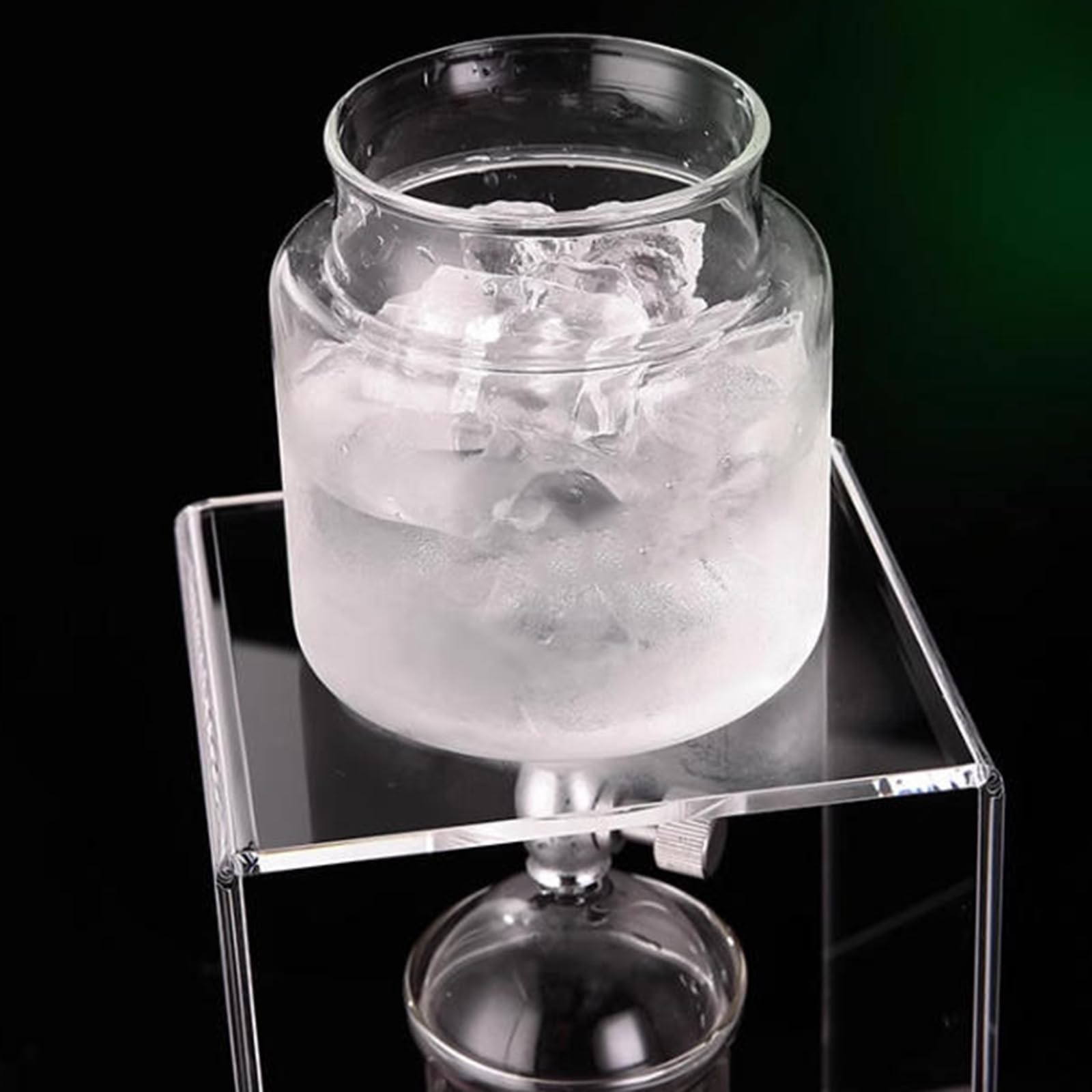Wieża do kawy Cold Brew, ekspres do kawy z regulowaną prędkością kapania, akrylowy stojak i szklany dzbanek 600 ml, sprawia, że 2-4 filiżanki do domu i kawiarni