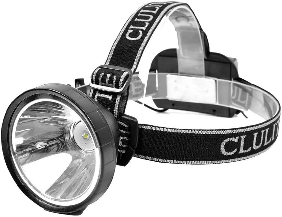 Clulite Super Spot Lite Rechargeable Head Torch, Black, One Size hl13