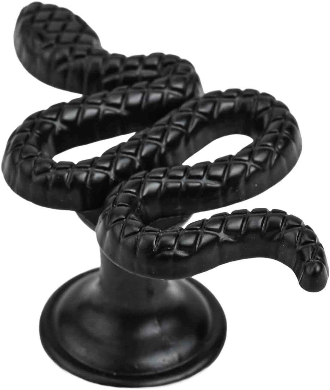 Snake Shaped Cabinet Pulls Zinc Alloy Drawer Knobs Room Furniture Handles Reptile Theme Door Hardware Vintage Bronze Dresser Pulls Animal Shape Cupboard Knobs (black)