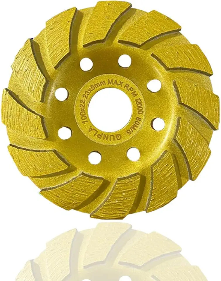 Disco Diamantado Rebolo Desbaste Concreto Marmore Porcelanato Para Esmerilhadeira 100mm