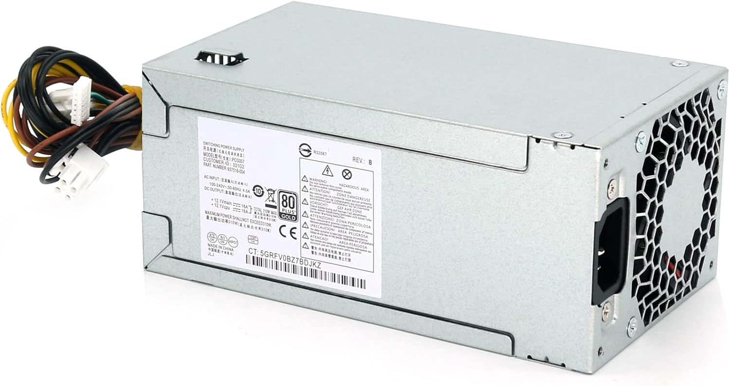 310W Power Supply Replacement for HP ProDesk 280 288 G3 282 G3 SF 400G4 PCG007 901772-004 937516-004