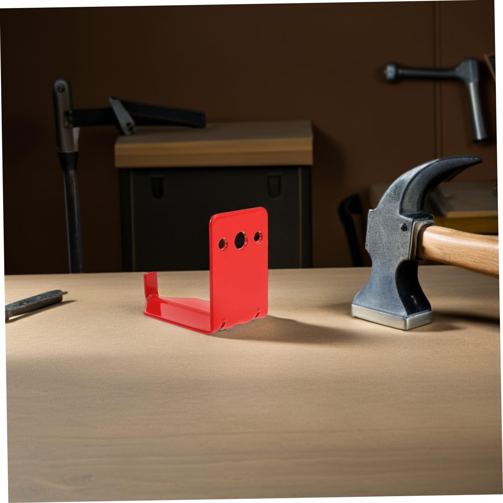 Cabilock 12 Juegos Soportes Pared Extintores 20 Lb, Ganchos Metal Rojo, Almacenamiento Cocina Hogar