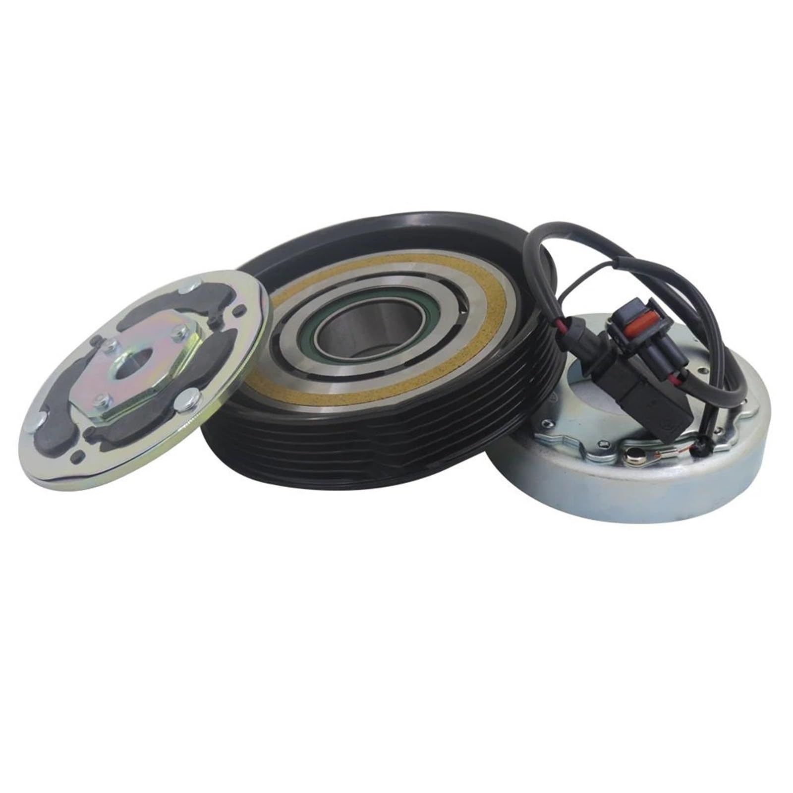 AC Compressor Fit for Q7 17 3.0L A6 17 3.0L 4M0260810D 4M0260810F 4M0820803B 0820803M FMM 6SAS14C Compressor AC Clutch Kit AC Compressor Clutch