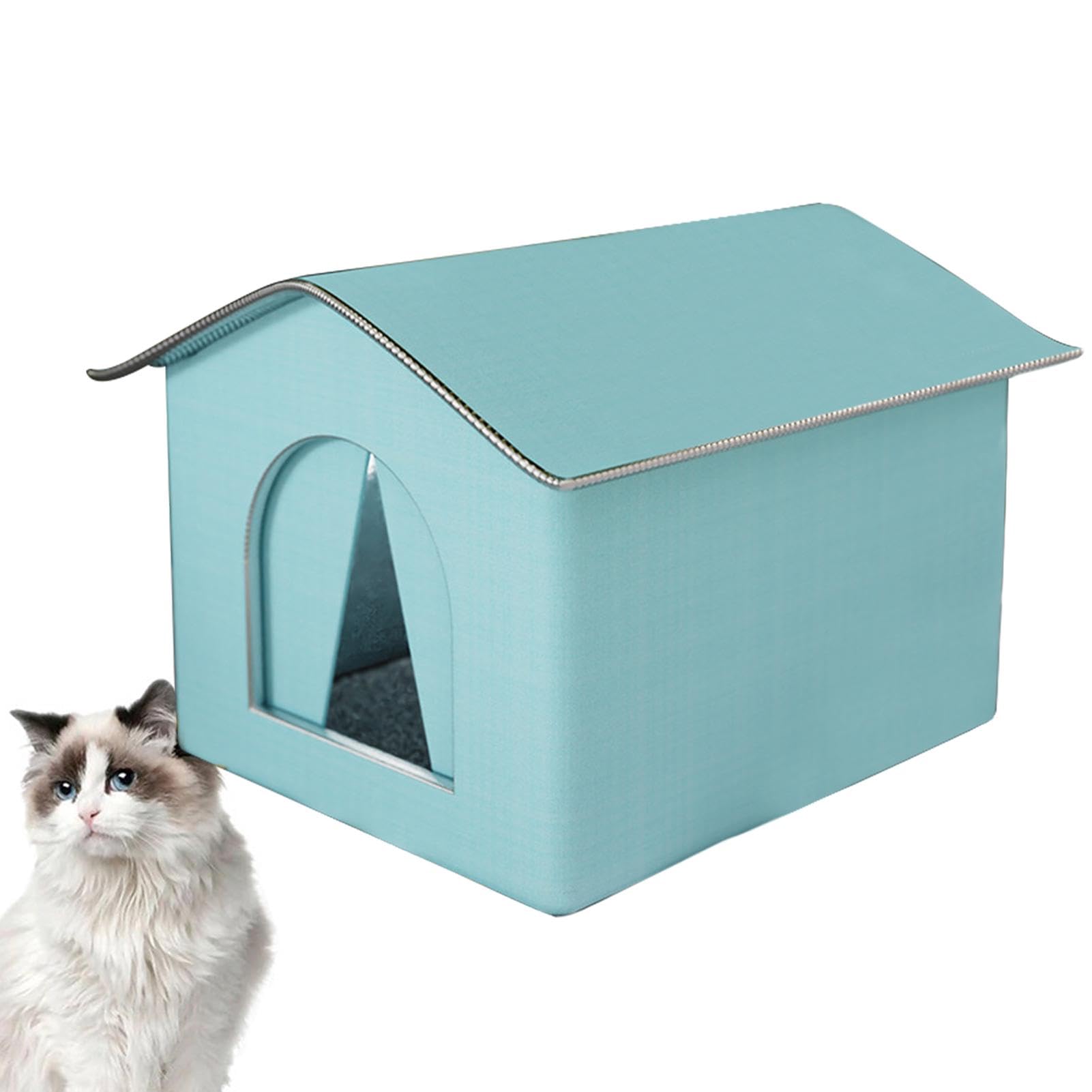 Warm Outdoor Kat Huis Opvouwbare Geïsoleerde Kat Huis