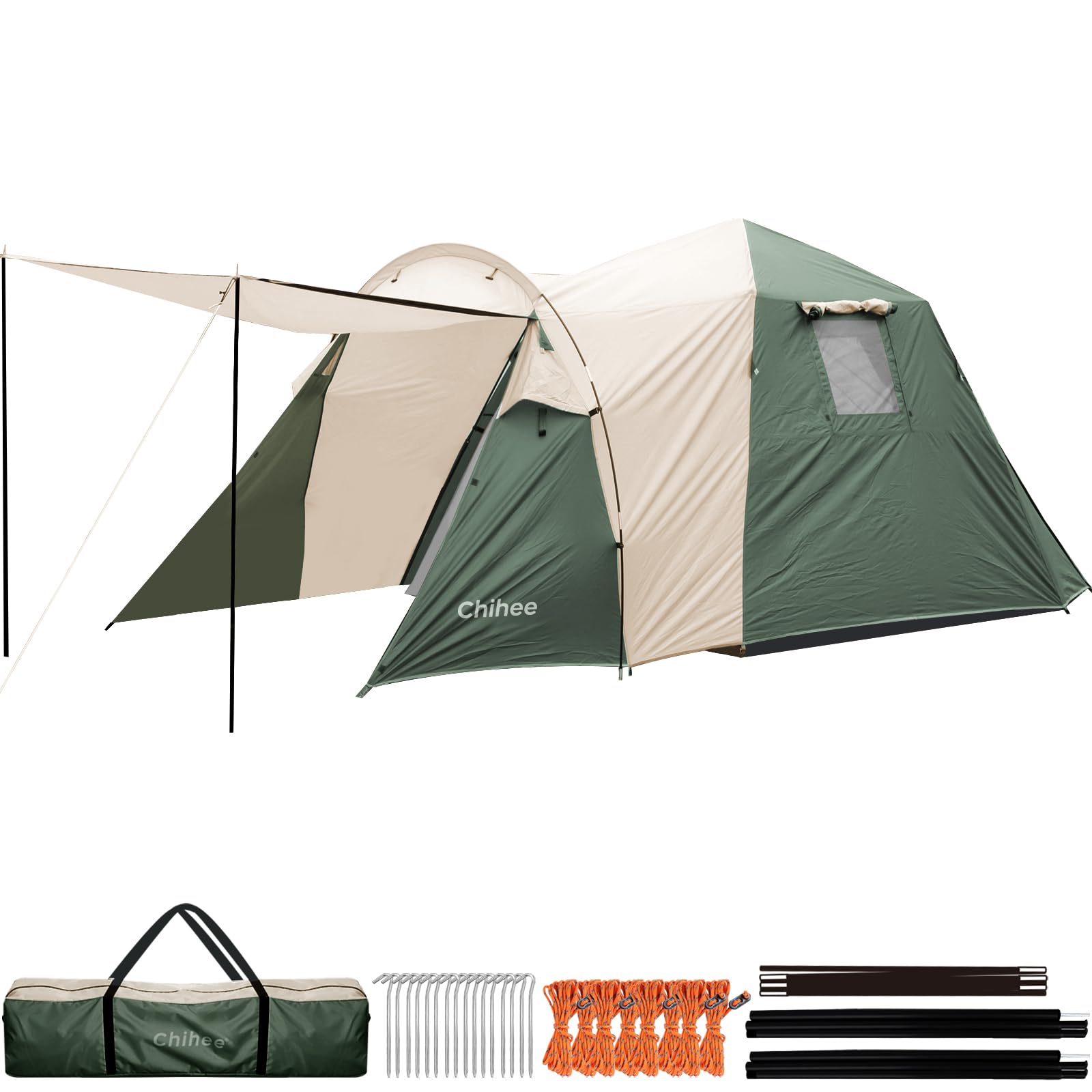 Tienda de campaña Chihee 2-3 Personas Pop Up Impermeable Cortaviento Refugio al Aire Libre