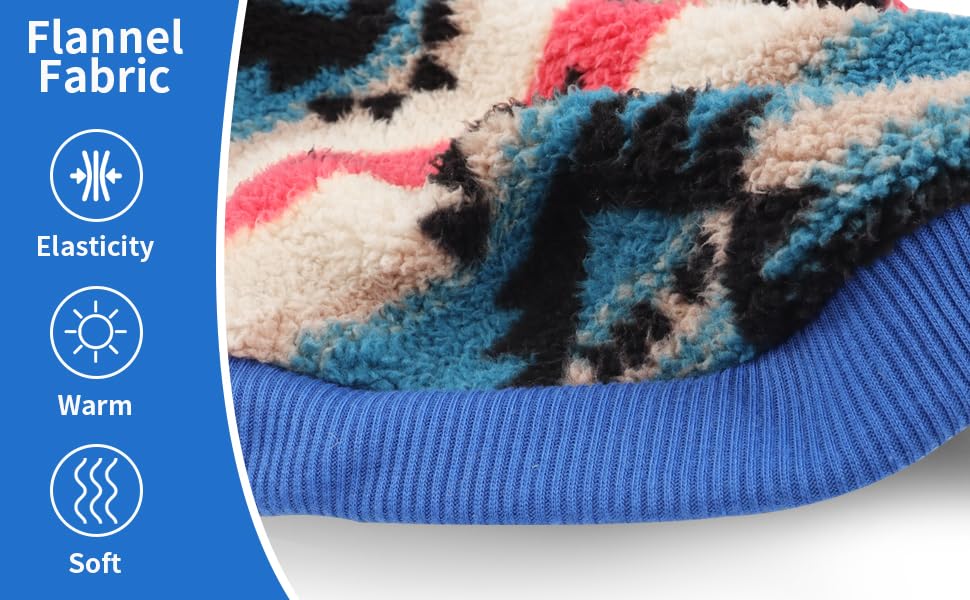YAODHAOD Hund Pullover für kleine Hunde, Fleece Hund Pullover, Ethnische Stil Winterkleidung, Ultra weiche thermische Winter warme Welpen Sweatshirt (S, Rosa)