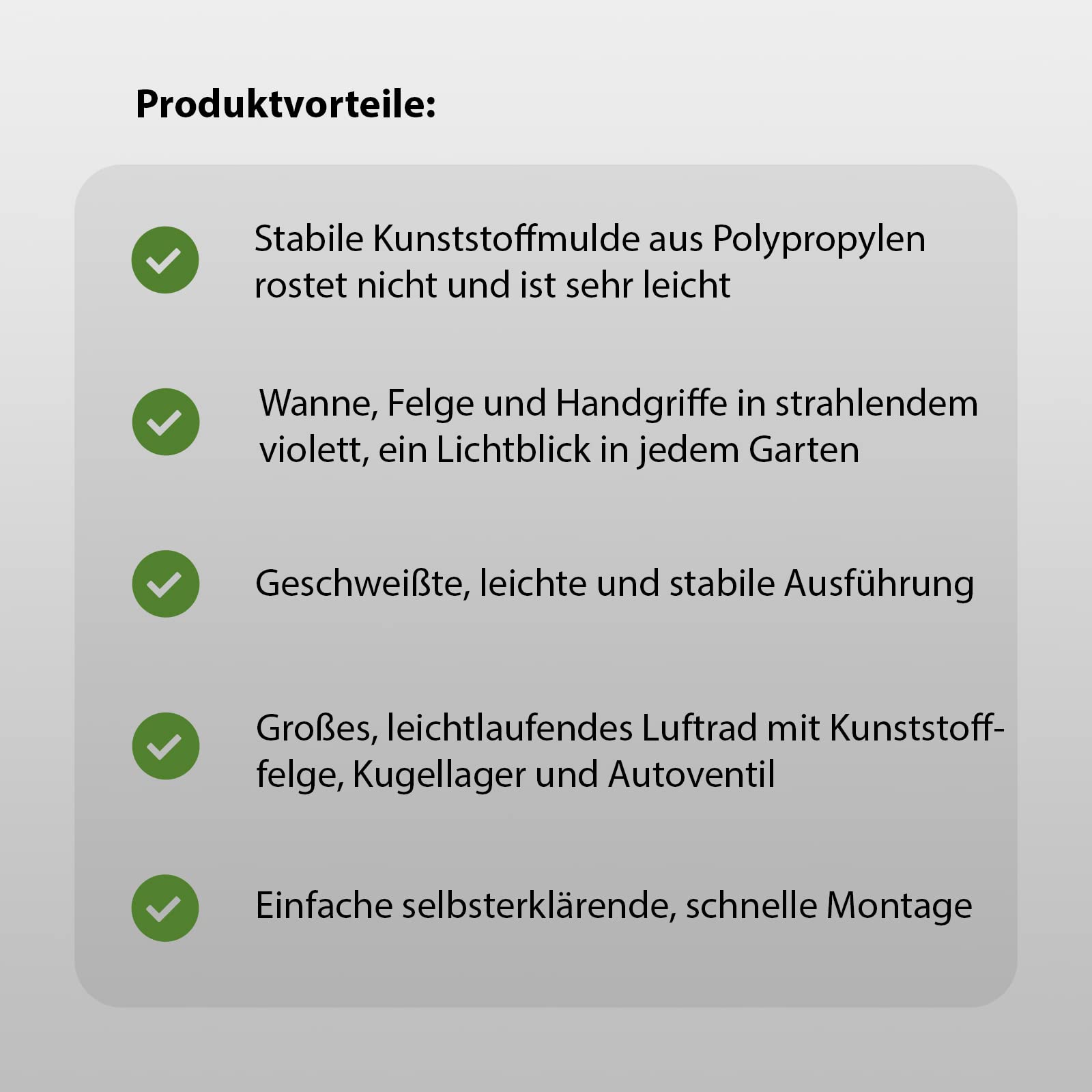 Schubkarre 250 kg Traglast 100 Liter Volumen Bauschubkarre Gartenschubkarre violett Schiebkarre Garten rostfrei verstärkter Rahmen mit Schutzbügel für Langlebigkeit