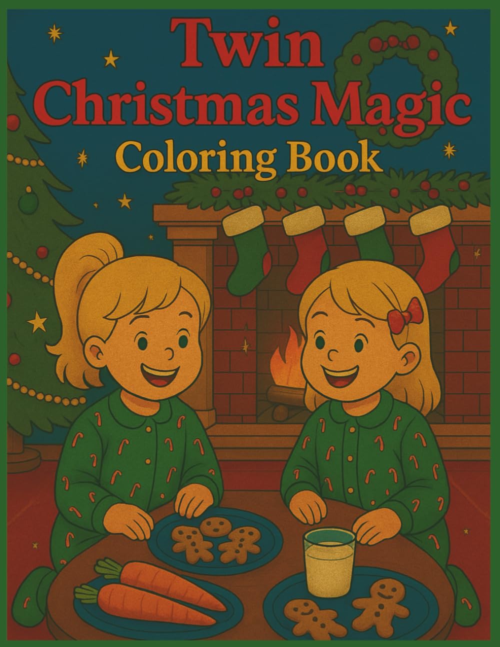 Twin Christmas Magic Coloring Book: Celebrate Twin Adventures with Christmas Cheer, Winter Wonders & Holiday Magic