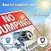 GicnKeuz Large No Dumping signs, 14x10 Inches Property Protected by Video Surveillance signs, Reflective Aluminum, Fade Resistant/Waterproof, Indoor or Outdoor Use (2-Pack)