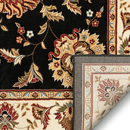 Tapete oriental negro 2'3" x 7'3" Sultan Sarouk miniatura 6