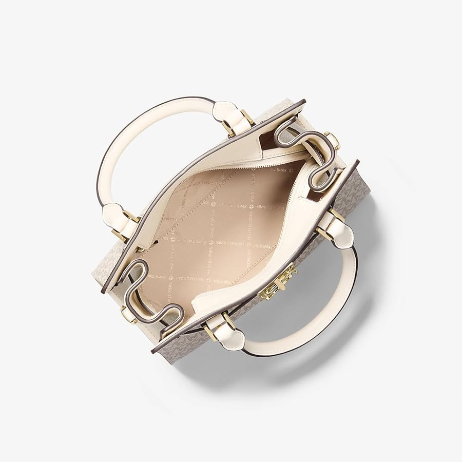 マイケルコース ショルダーバッグ HAMILTON サッチェル スモール - MKシグネチャー MICHAEL KORS レディース ライトクリーム 公式アウトレット】HAMILTON サッチェル スモール - MKシグネチャー