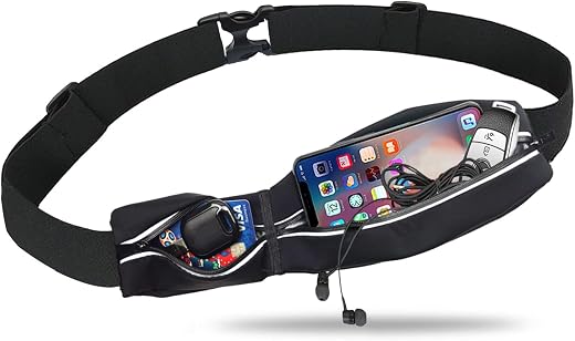 Slim Running Belt Fanny Pack for Women Men, Runners Phone Holder Gift Jogging Pouch Workout Waist Belt, Money Belt Running...