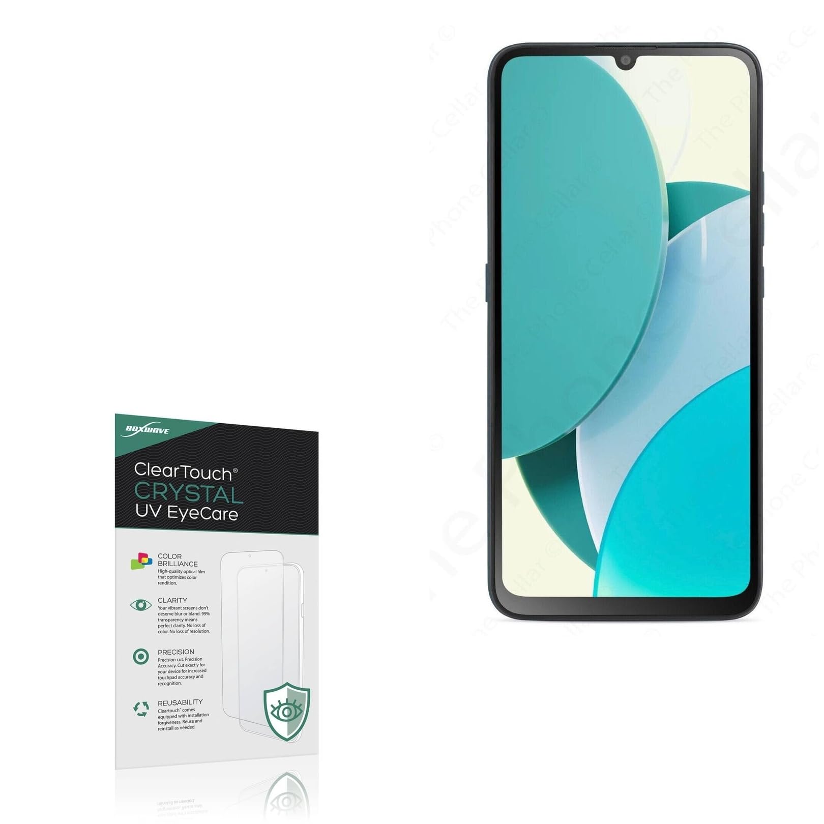 BoxWave Screen Protector Compatible With BLU G73 G0771 (6.8 in) - ClearTouch Crystal Anti-UV EyeCare (2-Pack), Filters out Harmful Blue Light Reduce Fatigue