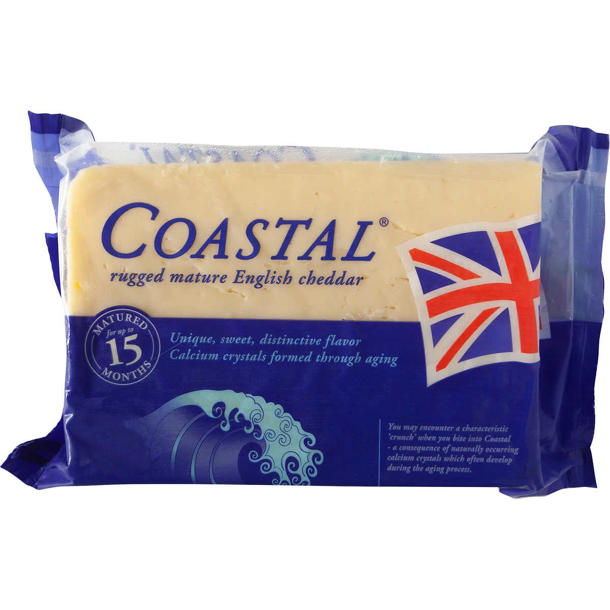 Coastal Cheddar Cheese - Fresh Cut 1lb Aged 15 Months from Ford Farm, Dorchester England Imported