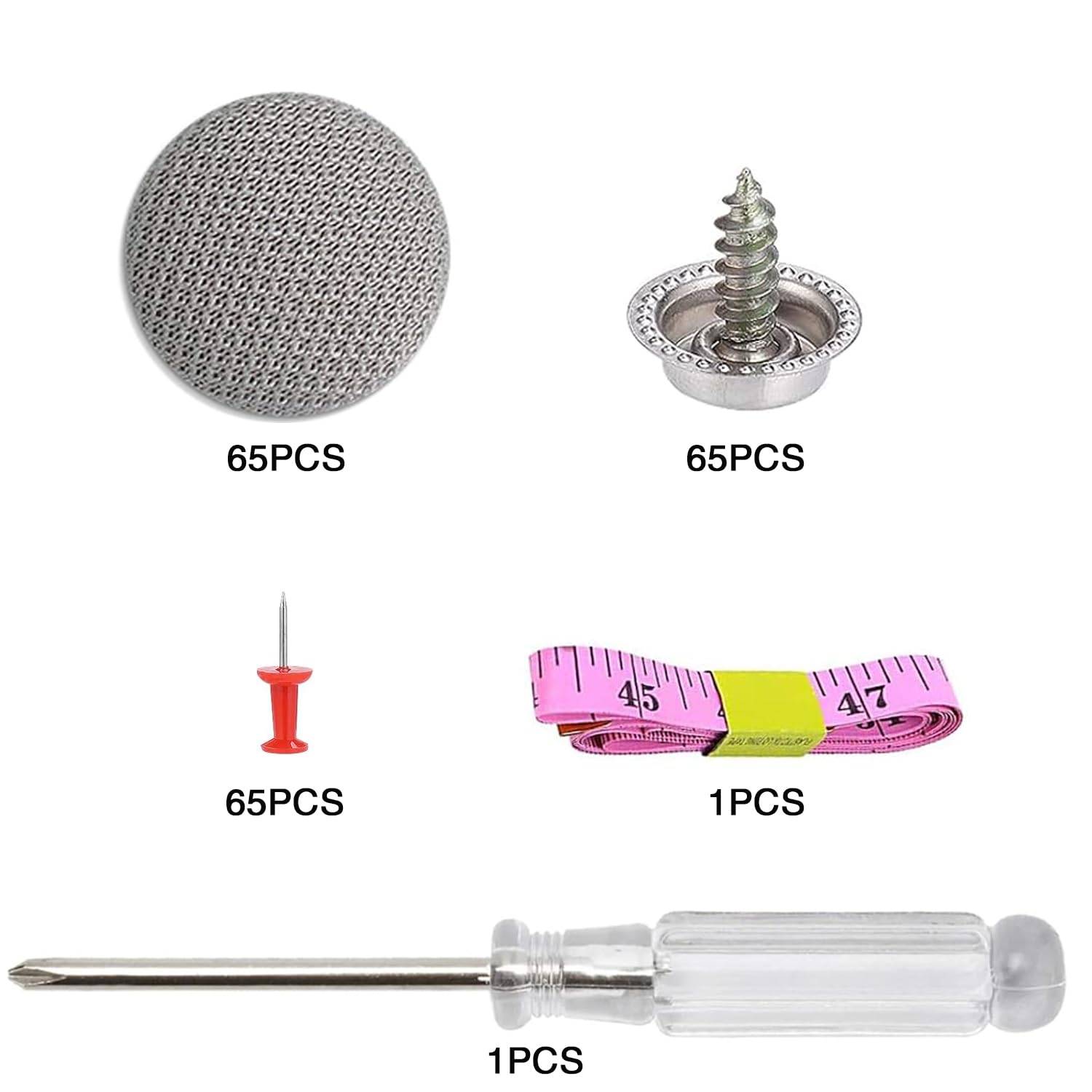 Kit Réparation Ciel De Toit Voiture - 60 Rivets + Tournevis + Mètre - Couleur Grise Universelle Ciel Toit Voiture