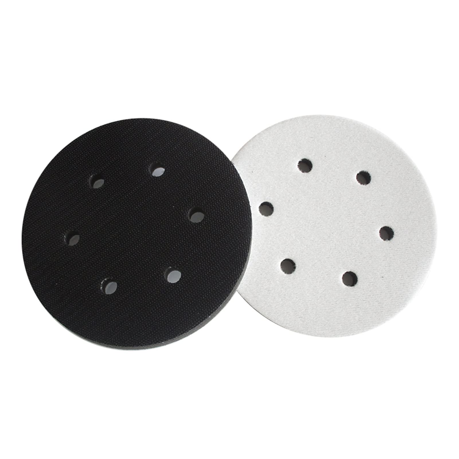 Almohadilla de Pulido Almohadilla de Interfaz Suave de 6"Orificios de 150 mm, Almohadilla de Espuma Suave de Gancho y Bucle Suave, Usado for humedecer y Proteger el Disco de molienda (Paquete d