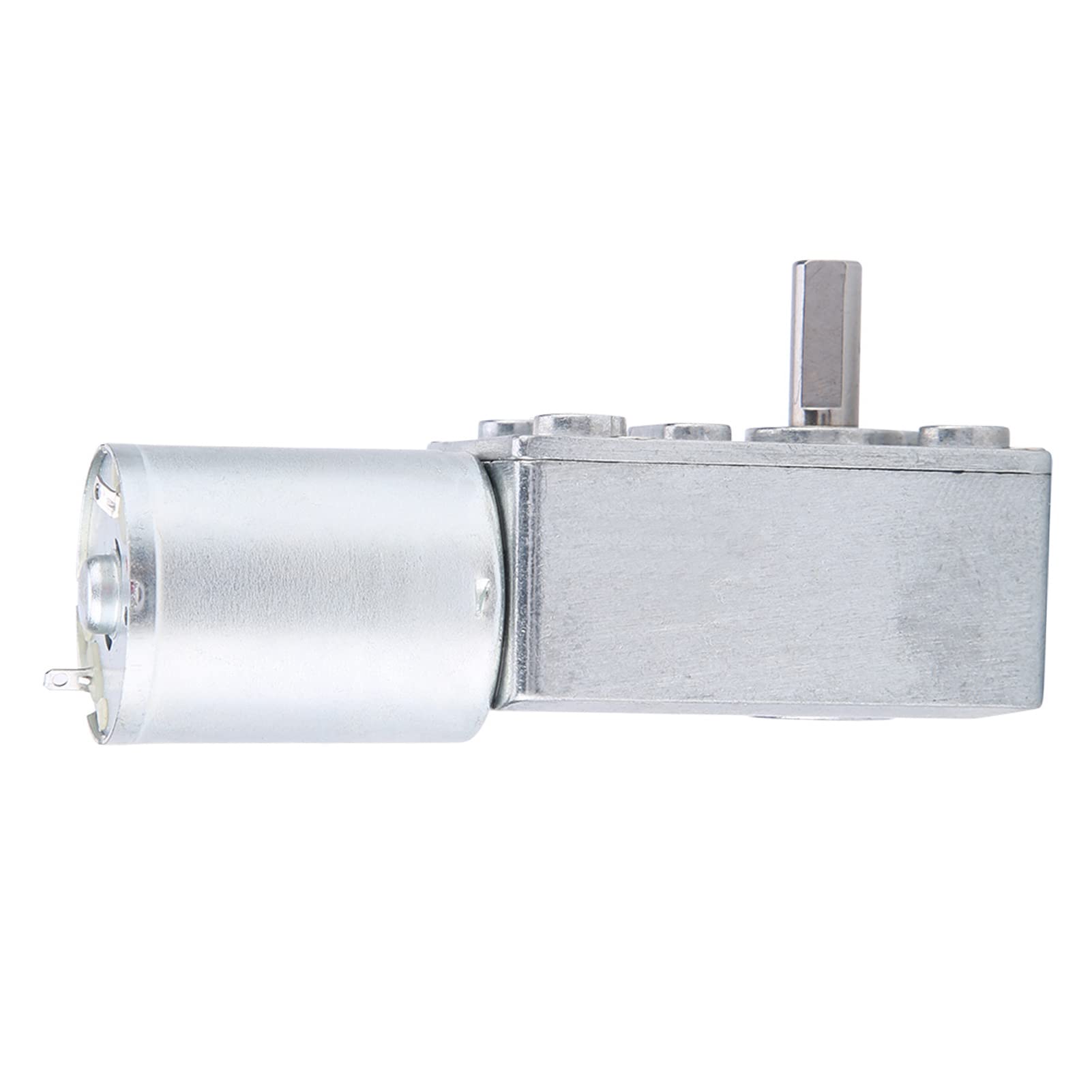 FTVOGUE 12V CC Moteur à Engrenages en Métal à Vis de Couple Élevé Turbo à Vis sans Fin Moteur à Réduction (10RPM)