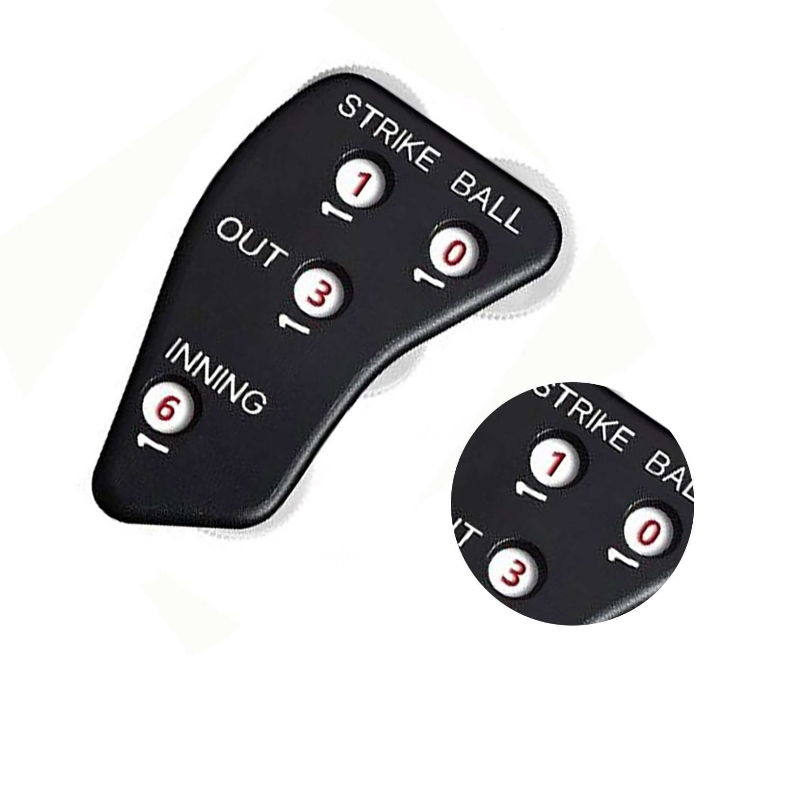 2Pcs 4 Ruote Baseball Arbitro Contatore Clicker Per Softball