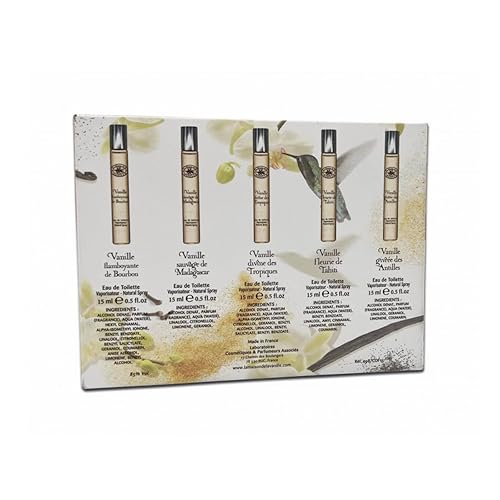 Miniatura 2 de La Maison de la Vanille Discovery Juego de 5 EDT - Bourbon, Madagascar, Tropiques, Tahití, Antilles, kit de perfume de fragancia, botellas de