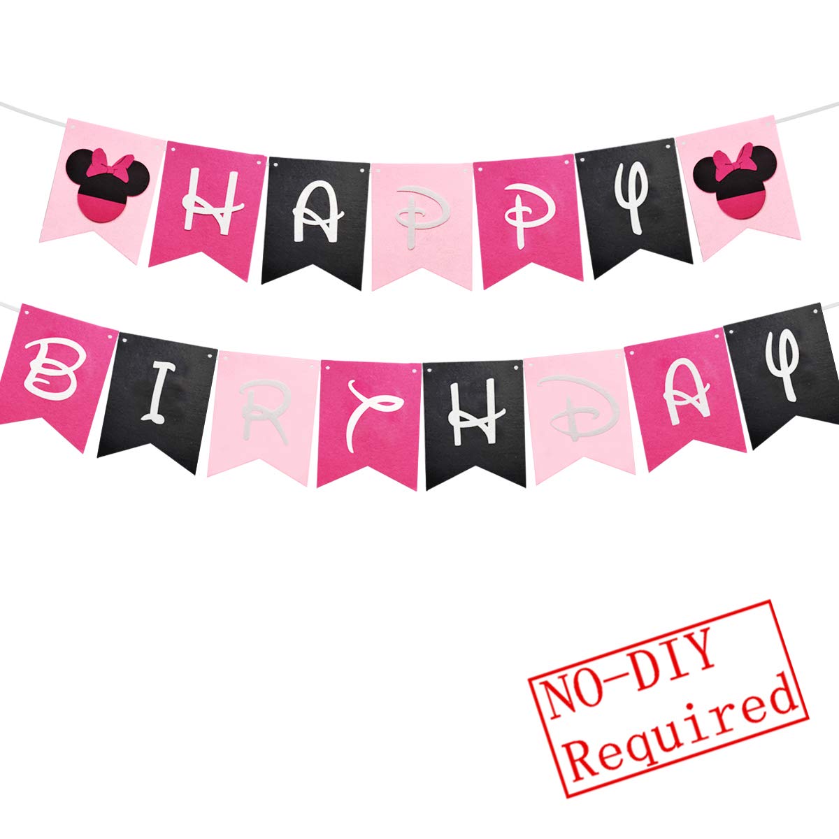 Minnie Mouse Happy Birthday Banner Printable