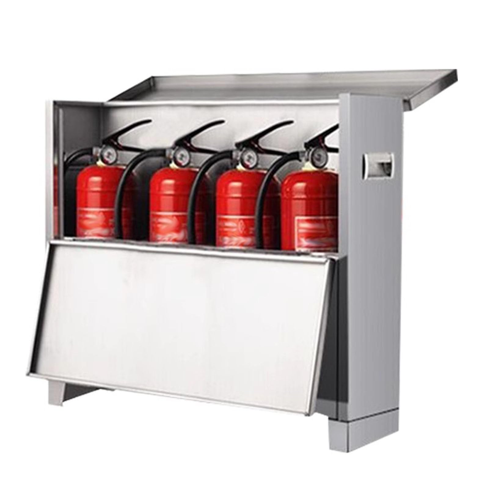 LVLDAWA Fire Extinguisher Box, Fire Safety Facility Fire Extinguisher Cabinets, Red Surface-Mounted Outdoor Storage Cabinet for Commercial, Industrial